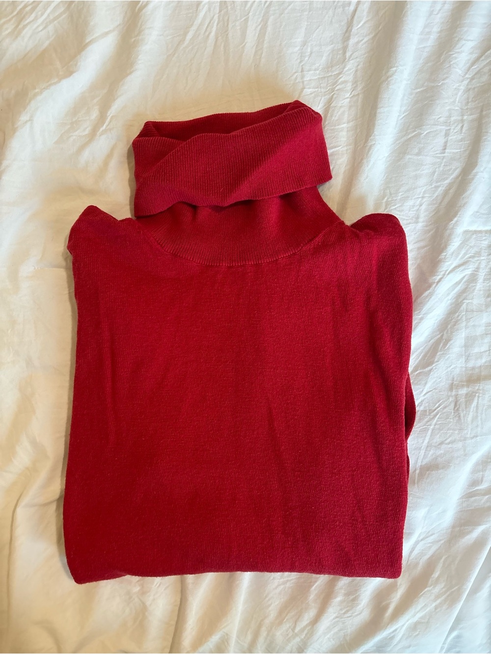 GAP Red Fold-Over Turtleneck Sweater
